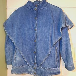 1980s Bebe Furrina Denim Jacket Small